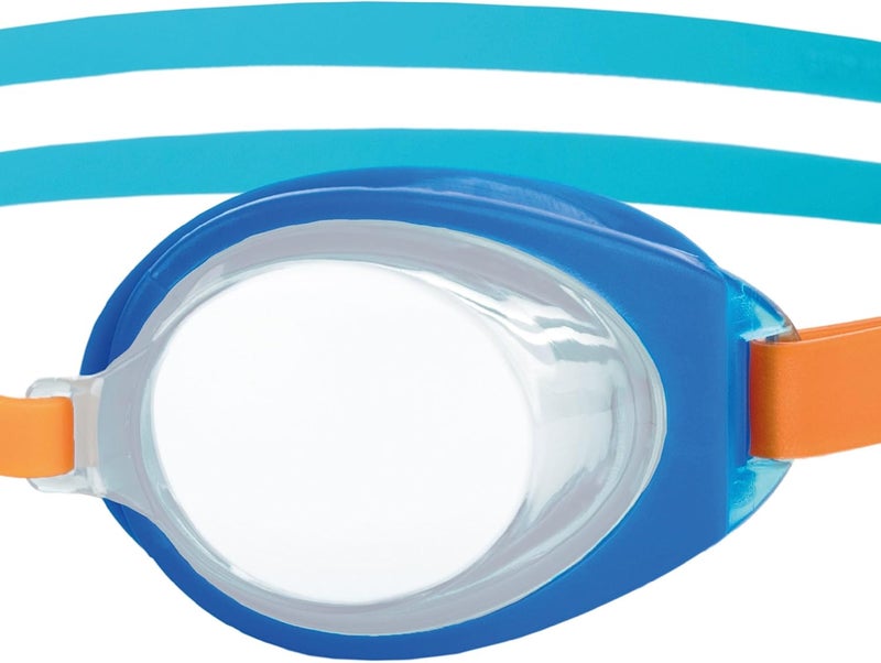 Zoggs Little Ripper Swim Goggles - Blue Orange Clear with Anti-Fog and UV Protection - Image 4