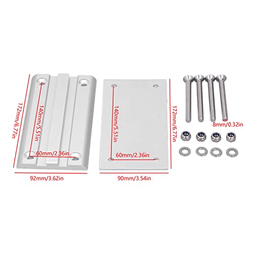 KIMISS Rv Table Base Mount, Removable, Rotatable Adjustable Aluminum Support for Camper, Motorhome, Caravan Space Saving Ideal for RV Furniture - Image 4