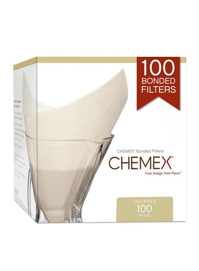 Chemex فلتر كيميكس المرتبط - مربع - 100 قطعة - تعبئة حصرية - Image 1