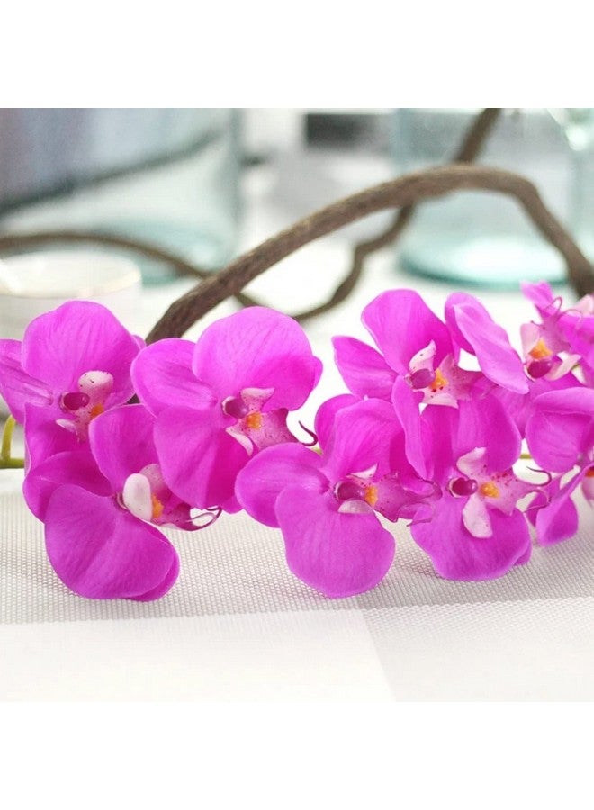 TIED RIBBONS Polyester Set Of 3 Artificial Orchid Flowers For Vase Pot (Pink, 93.98 Cm) Decorative Items For Home Décor Living Room Bedroom Office Table Top Centerpiece Wedding Decoration  - Image 4