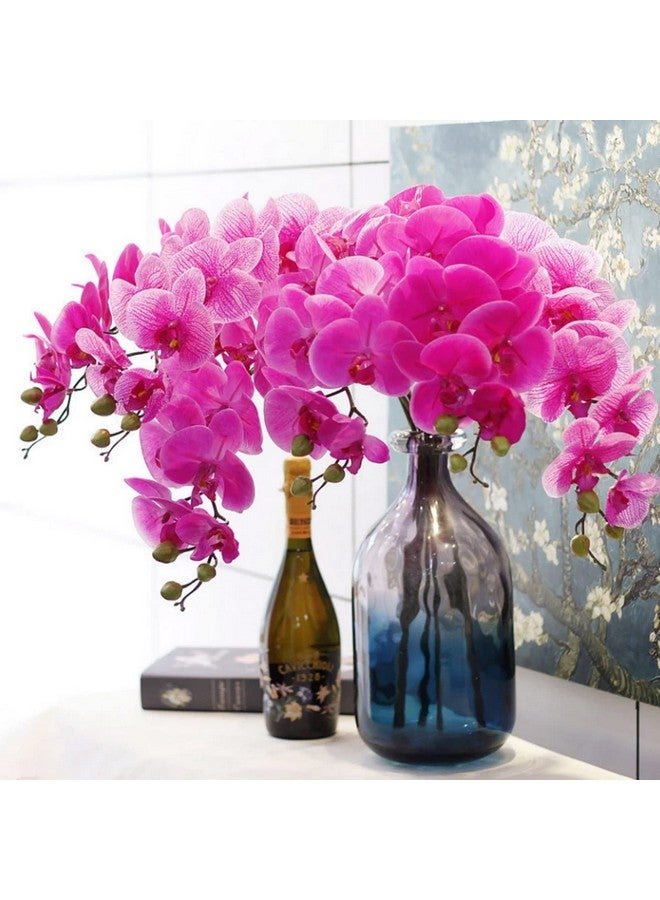 TIED RIBBONS Polyester Set Of 3 Artificial Orchid Flowers For Vase Pot (Pink, 93.98 Cm) Decorative Items For Home Décor Living Room Bedroom Office Table Top Centerpiece Wedding Decoration  - Image 2