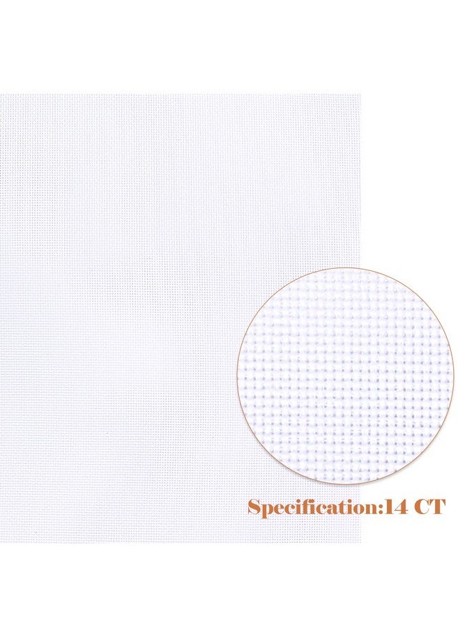 كايدو 6 قطع من قماش أيدا 14 قطعة من قماش التطريز المتقاطع الأبيض للتطريز اليدوي، تطريز يدوي، حرف يدوية، مقاس 12 × 18 بوصة - Image 4