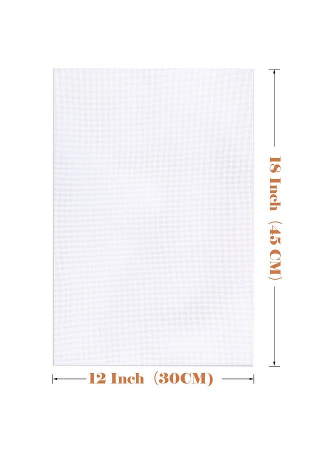 كايدو 6 قطع من قماش أيدا 14 قطعة من قماش التطريز المتقاطع الأبيض للتطريز اليدوي، تطريز يدوي، حرف يدوية، مقاس 12 × 18 بوصة - Image 2