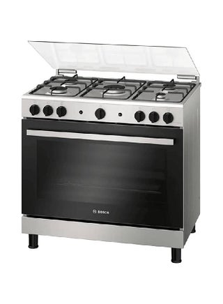 Bosch Gas Cooker, 5 Burners, 90 cm, Stainless Steel - HGV1F8Y52S HGV1F8Y52S Stainless Steel