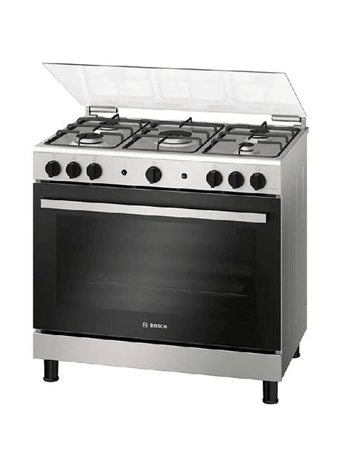 Bosch Gas Cooker, 5 Burners, 90 cm, Stainless Steel - HGV1F8Y52S HGV1F8Y52S Stainless Steel