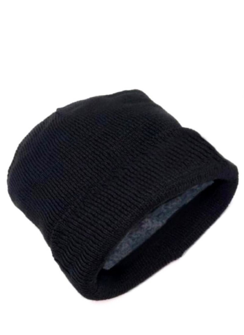Generic - Winter wool Head unisex ice cap beanie baded with fur, For cold weather with a high quality material padded with fur - Image 1