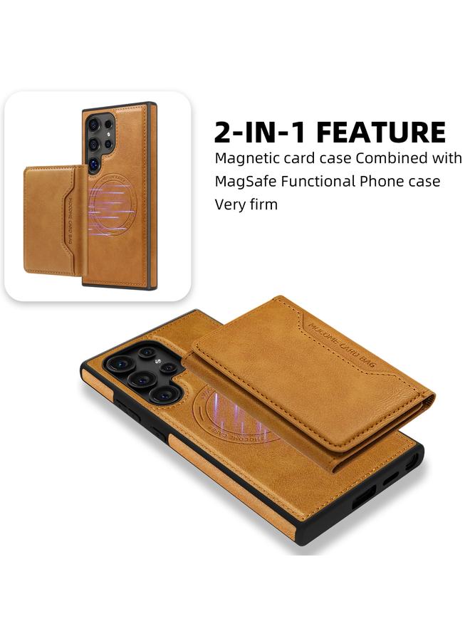 S-TOP Case For Samsung Galaxy S22 5G Shield Multi-functional MagSafe Card Bag Phone Case - Image 2