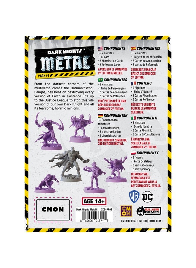 CMON Zombicide Dark Night Metal Pack #1 - Battle The Batman Who Laughs and His Horrific Minions! Cooperative Strategy Board Game, Ages 14+, 1-6 Players, 60 Minute Playtime, Made by CMON - Image 3