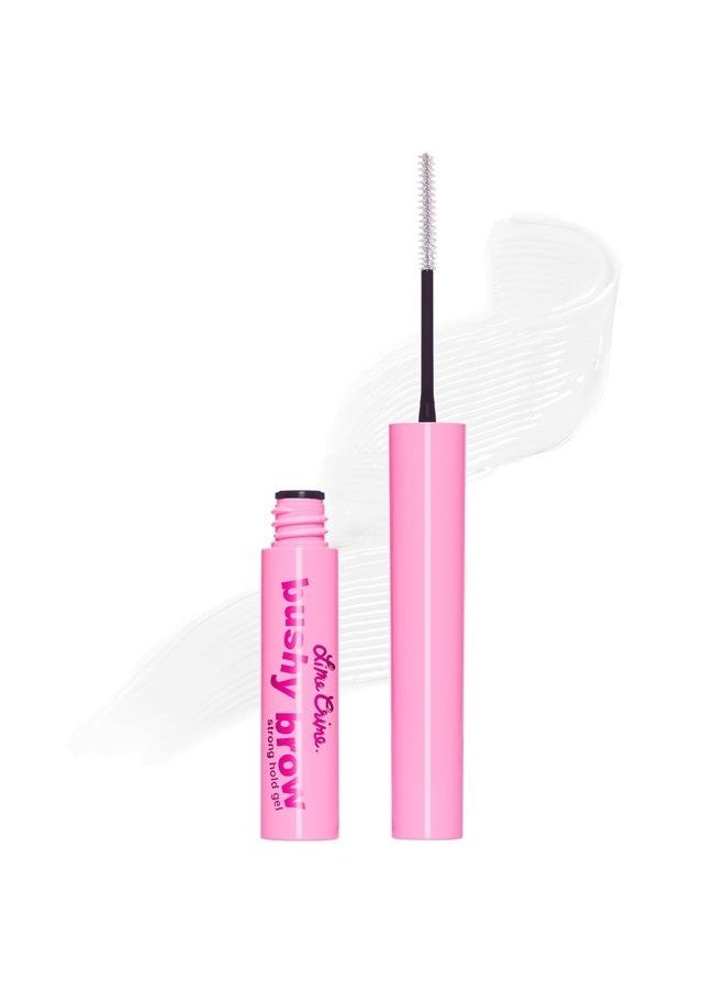 Lime Crime Bushy Brow Gel, Clear (Crystal Clear) - Volumizing, Long Lasting & Strong Hold That Tints, Tames & Adds Texture - Eyebrow Mascara Gel - Vegan & Cruelty-Free 