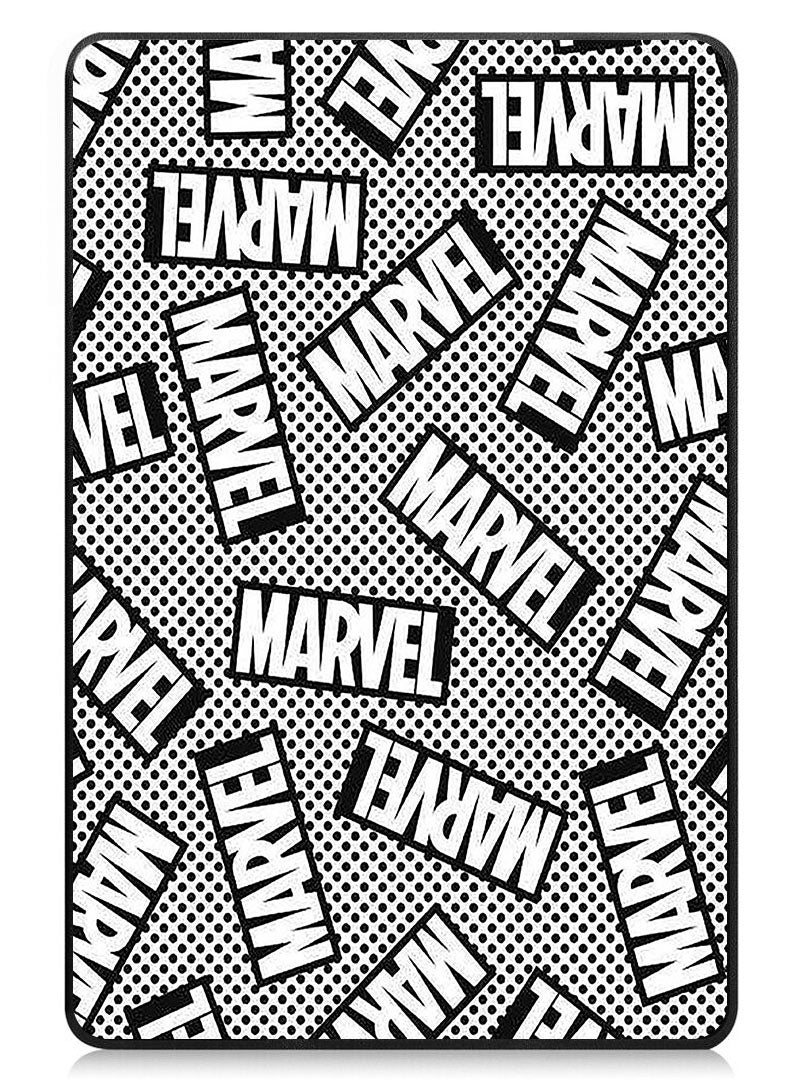 Protective Flip Case For Samsung Galaxy Tab A9 Plus With Trifold Stand Auto Wake Sleep Shockproof Cover Marvel Background