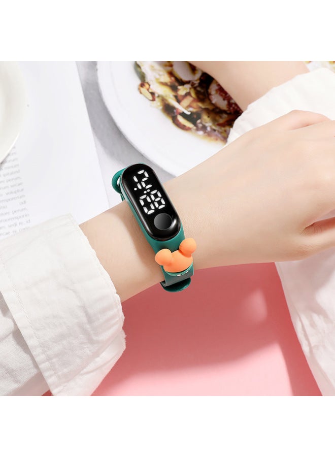 LED Children's Bracelet M3 White Light Cartoon Doll Watch Electronic Touch Watch Student Plastic Waterproof Kindergarten Gift-Color:Boxed Doll Watch  - Image 4