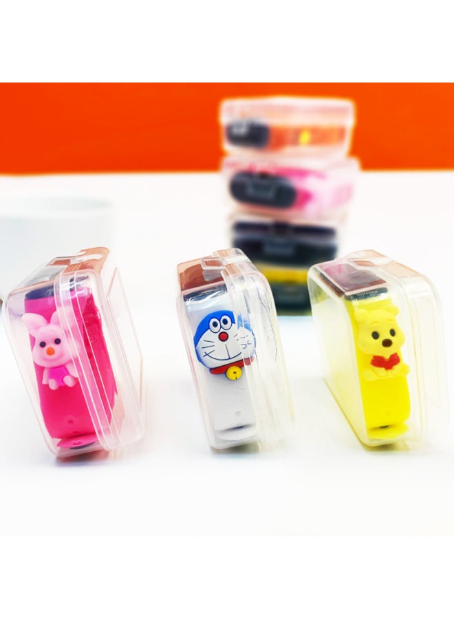 LED Children's Bracelet M3 White Light Cartoon Doll Watch Electronic Touch Watch Student Plastic Waterproof Kindergarten Gift-Color:Boxed Doll Watch  - Image 5