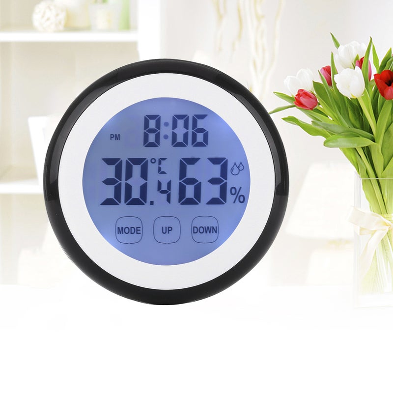 LCD Temperature Humidity Meter Hygrometer without Battery (Black) - Image 4