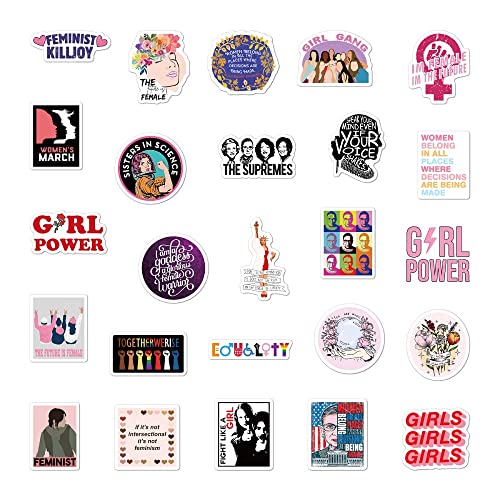 iDream Self-Adhesive Glossy Pink Fun Girls Stickers (Set of 50) – Vibrant, Durable, Decorative Stickers for Craft, Scrapbooking, School Supplies, and Personalizing Accessories - Image 3