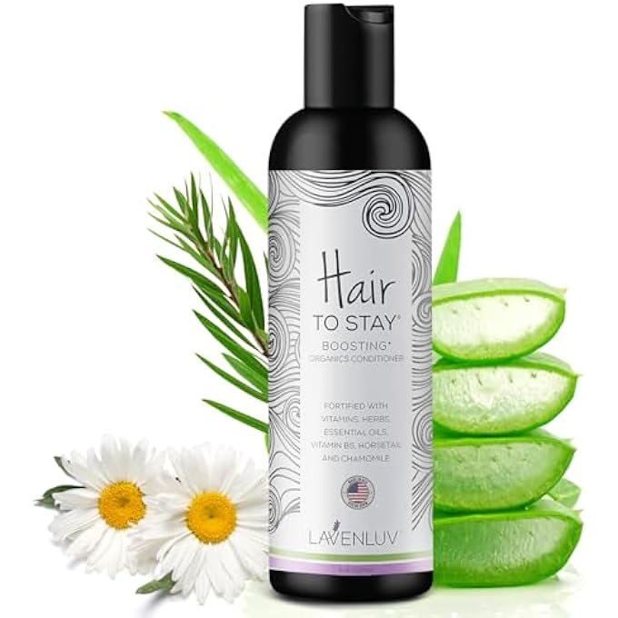 LAVENLUV ANTI- LOSS CONDITIONER Â€“ ORGANIC GROWTH CONDITIONER Â€“ LOSS TREATMENT Â€“ VITAMIN, HERBS & ESSENTIAL OIL FORMULA Â€“ DEEPLY HYDRATING CONDITIONER -MEN & WOMEN (8OZ) - Image 2