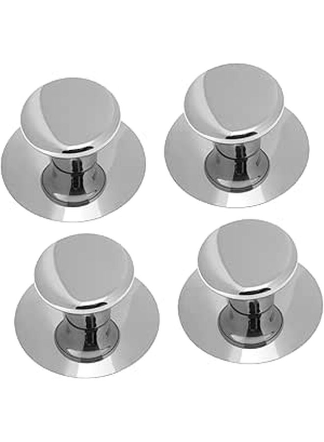 Stainless Steel Pot Lid Knobs Replacement Set of 4 Anti Scald Cookware Handles - Image 1