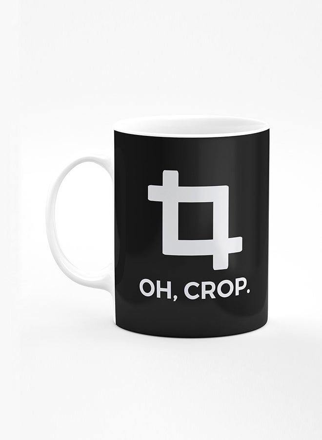 Stylizedd Designer Printed Coffee Mug with Heavy Duty Handle 11oz Ceramic Personalised Gift Mugs Cup [Microwave Safe & Dishwasher Proof] - Oh Crop - Image 1