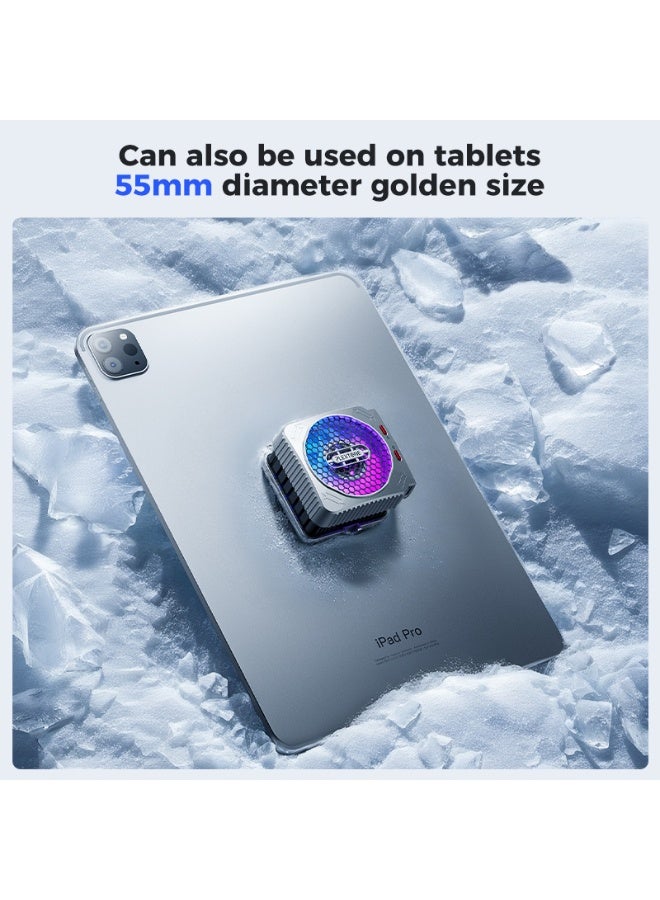 بليكستون مروحة تبريد مغناطيسية شبه موصلة Plextone MX2 مع إضاءة RGB، ومبرد سائل 27 واط 6Pro للهواتف المحمولة والأجهزة اللوحية - Image 5