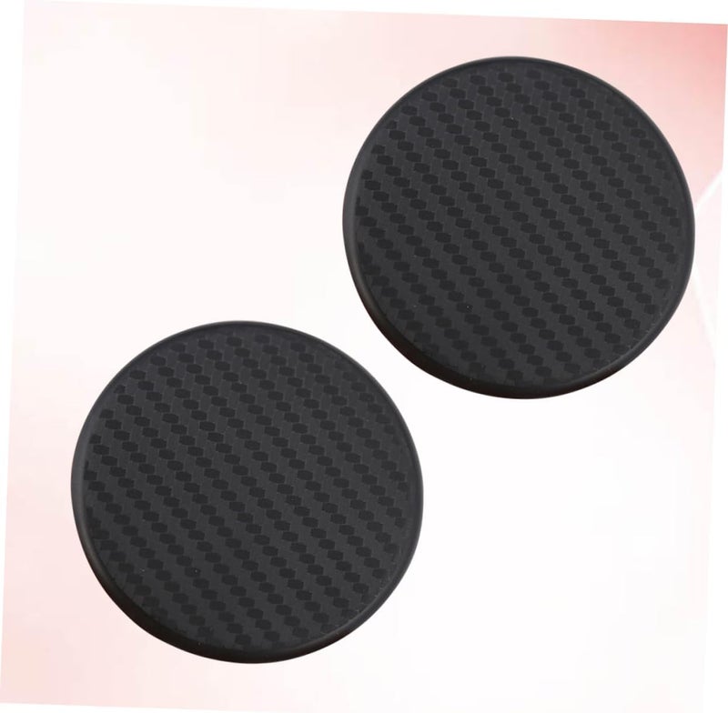 FAVOMOTO 8pcs Non- Car Cup and Wear-Resistant Drink Mats for Daily Use Round Shape Black Color for Cup Holders and Travel - Image 4