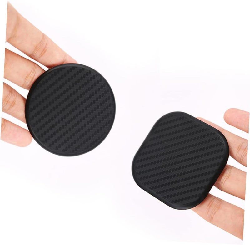FAVOMOTO 8pcs Non- Car Cup and Wear-Resistant Drink Mats for Daily Use Round Shape Black Color for Cup Holders and Travel - Image 3