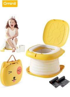 Ominii Travel Potty for Toddler,Portable Potty Training Toilet,for Indoor and Outdoor 2-in-1 Car Potty Chair,Folding Toilet,Toilet Male and Female Baby,Portable Outing Travel Car for Baby  - Image 1