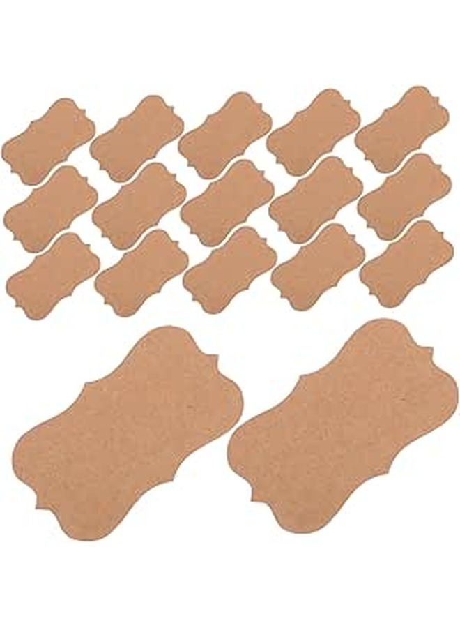 100pcs Kraft Paper Blank Business Cards Tear Resistant for Indexing Recipes Organizing DIY Projects Professional Use Weddings - Image 1