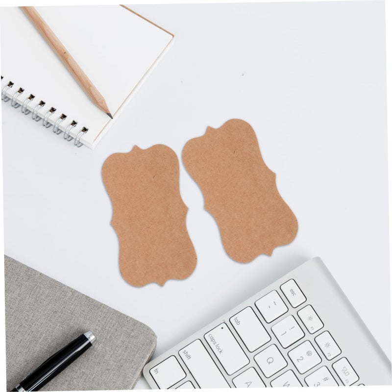 100pcs Kraft Paper Blank Business Cards Tear Resistant for Indexing Recipes Organizing DIY Projects Professional Use Weddings - Image 5