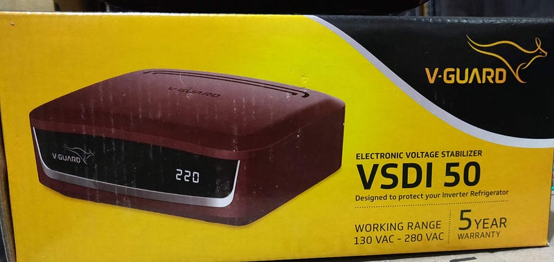 V-Guard VSDI 50 Digital Volt. Stab. for Refrigerator,Red, Cherry - Image 5