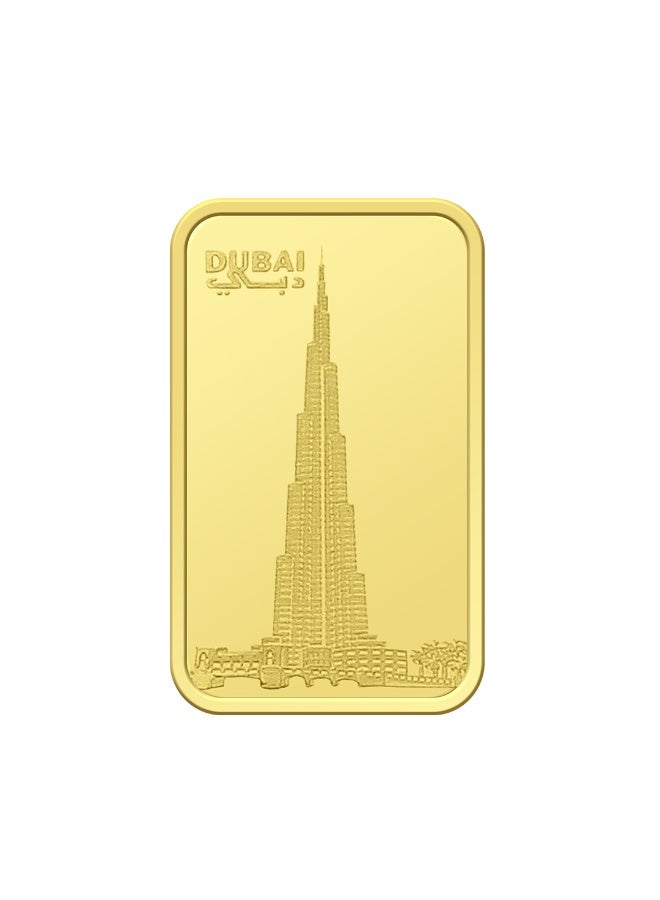 الإمارات مينتنج الإمارات مينتينج سبيكة ذهب 1 جرام - تصميم برج خليفة - نقاء 999.9  - Image 4