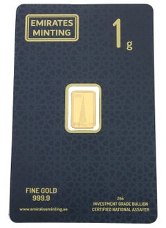 EMIRATES MINTING Emirates Minting 1 Gram Burj Khalifa Gold Bar 999.9 Purity  - Image 1