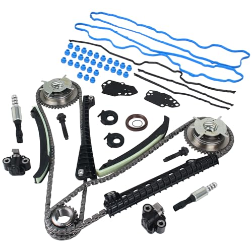 KUSATEC 3R2Z-6A257-DA Engine Timing Chain Kit w/Chain Tensioner Guide Rail Sprocket fit for 2004-2014 Ford Expedition F-150 F-250 F-350 Super Duty, Lincoln Mark LT Navigator,5.4L TK-FD019-1-S869 - Image 1