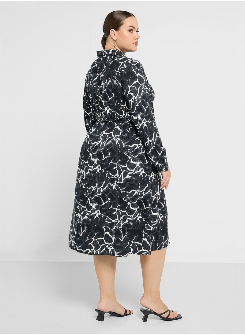 Only Carmakoma - Belted Midi Dress - Image 1