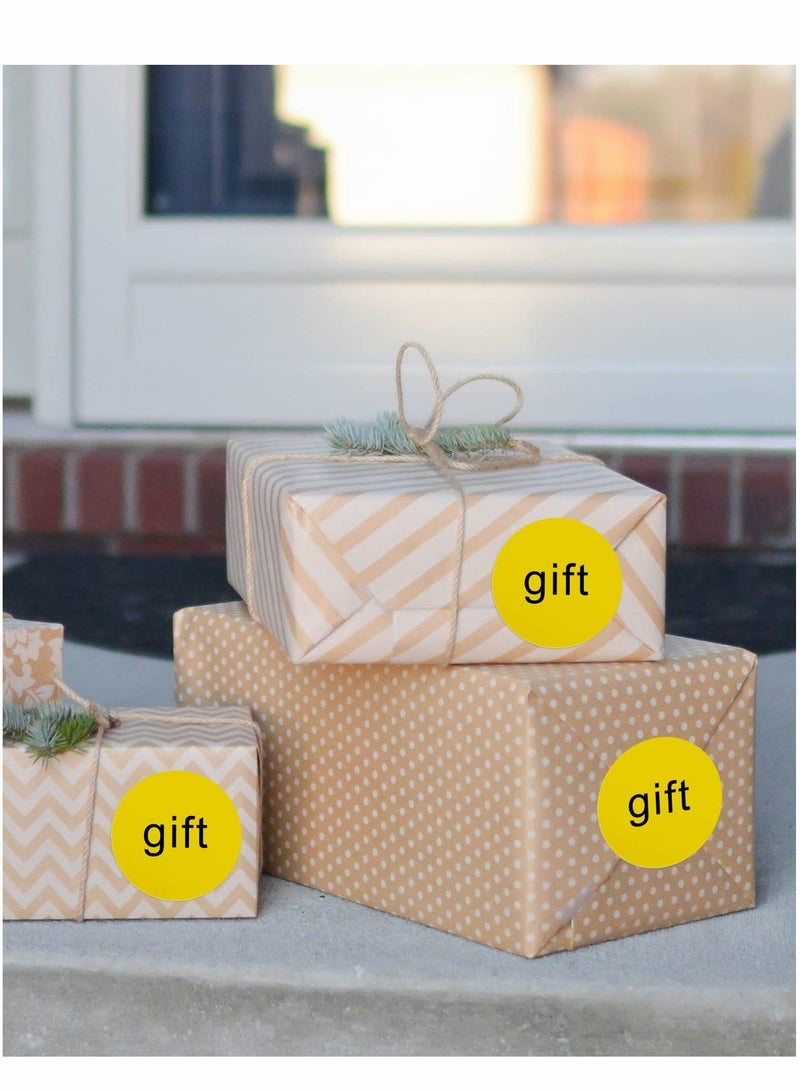 Excefore Thermal Sticker Labels, 5cm Pink Self-Adhesive Round Direct Multi-Purpose Roll Labels for DIY Logo Design, QR Code, Name Tag, Inventory-Pink 600 Labels/1 Roll, Yellow - Image 5