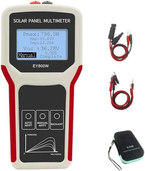 VQP Solar Panel Tester/EY800W Solar Panel Meter/PV Testing Instrument Ultra Open Circuit Voltage Auto/Manual MPPT Clear LCD - Image 1