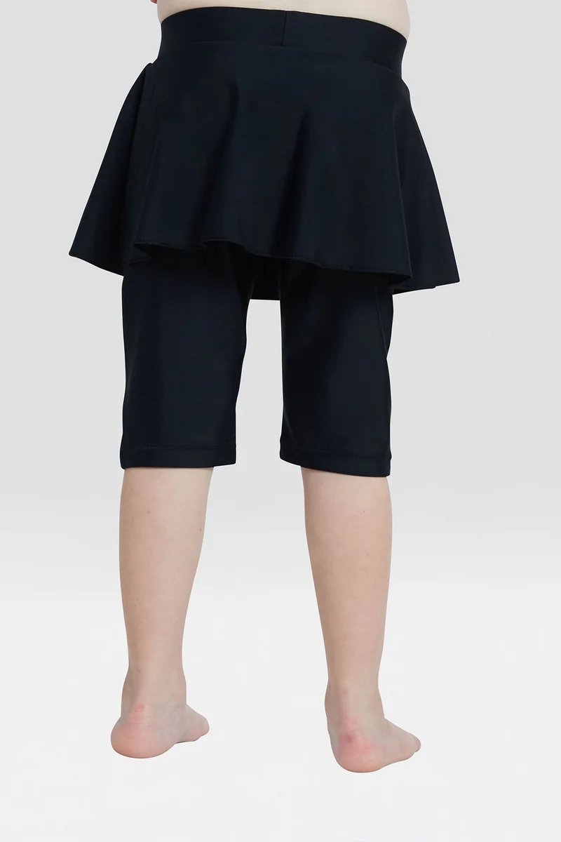 COEGA SUNWEAR  COEGA Skirted Shorts Long Girls Sz4 - Black for Kids | Best Price UAE
