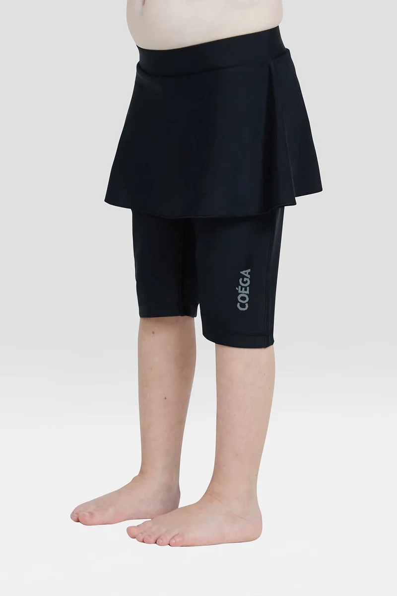 COEGA SUNWEAR  COEGA Skirted Shorts Long Girls Sz4 - Black for Kids | Best Price UAE