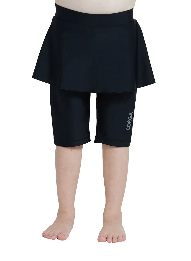 كويجا صن وير COEGA Girls Kids Long Skirted Shorts - Black
