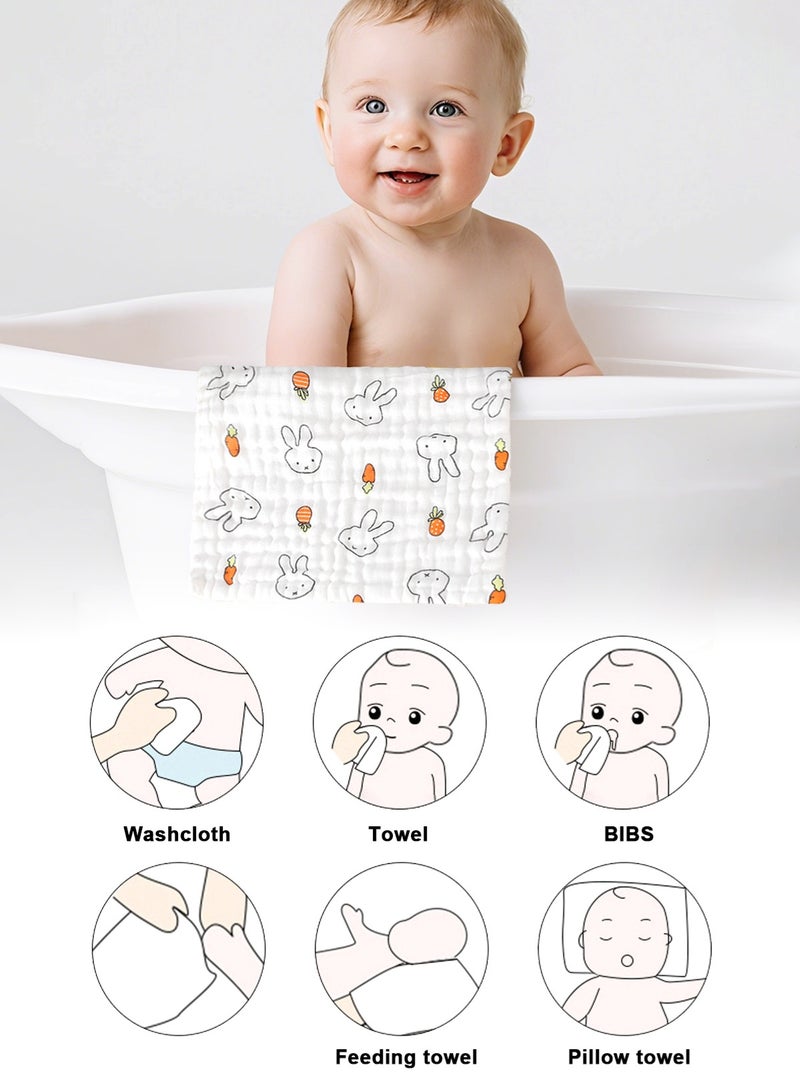 URbazaar Baby Bath Towel, Hooded Baby Bath Towel, Super Absorbent Baby Towel, with Small Towel and Baby Bibs, Bath Towels for Girls and Boys (Pink) - Image 5