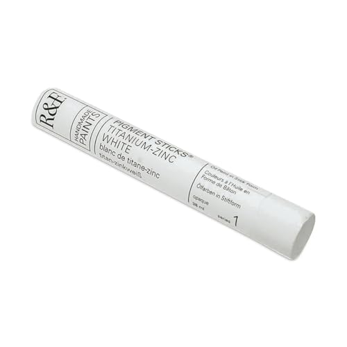 R&F Handmade Paints - Professional Oil Pigment Stick, Titanium-Zinc White, 38 ml - Image 1