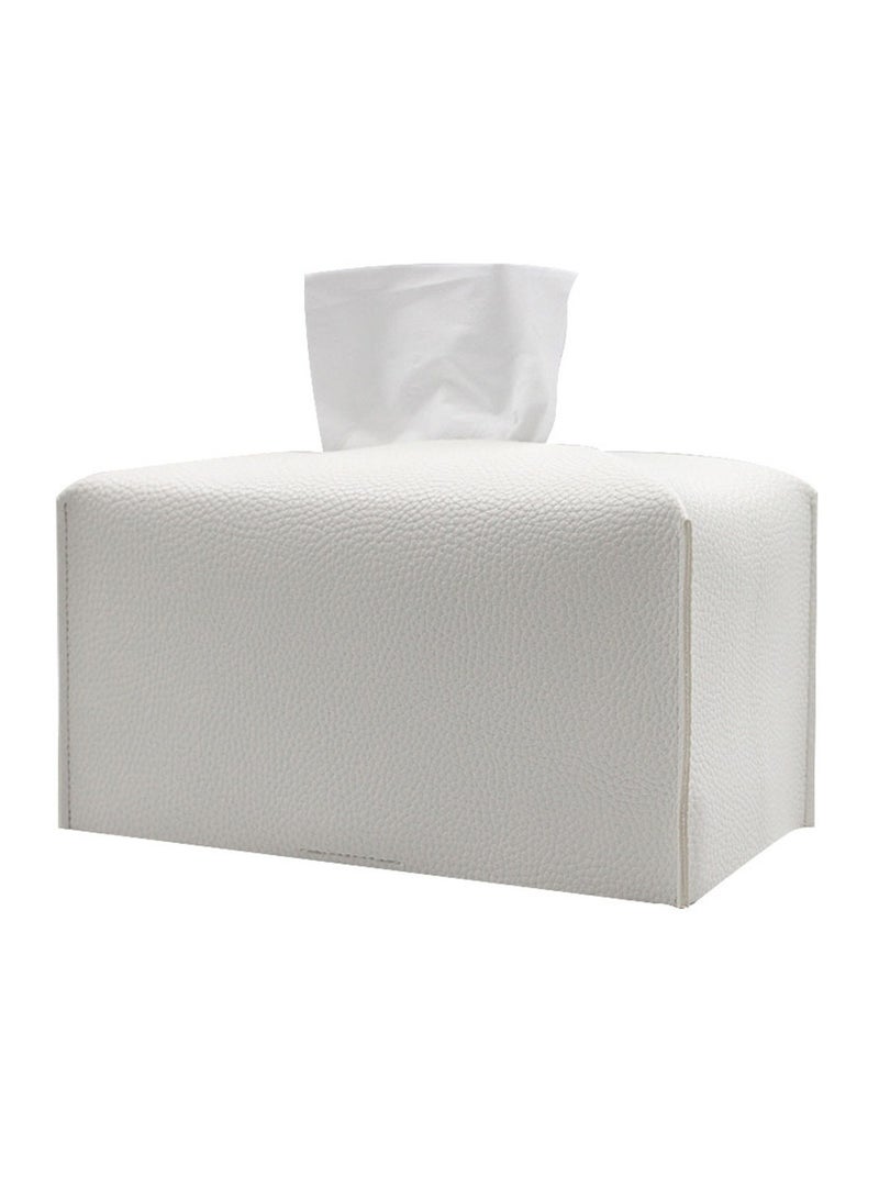 Tissue Box Cover Holder White 23.5 x 12 x 11cm