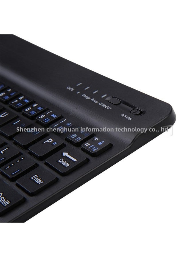 Wireless Bluetooth Keyboard Tablet PC Bluetooth Keyboard Three System Universal Keyboard Learning Machine Keyboard Large Cong-Color:10 Inch Black - Image 3