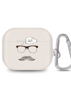 StylePods Case for Airpods 3rd Gen Case With Anti-Lost Keychain - What (Hipster)
