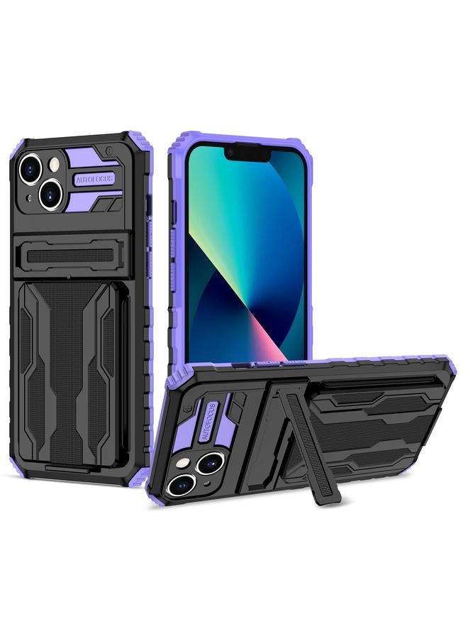 إيروريكس جراب لهاتف iPhone 15 Plus مزود بمسند ومحفظة وبطاقة - Image 1