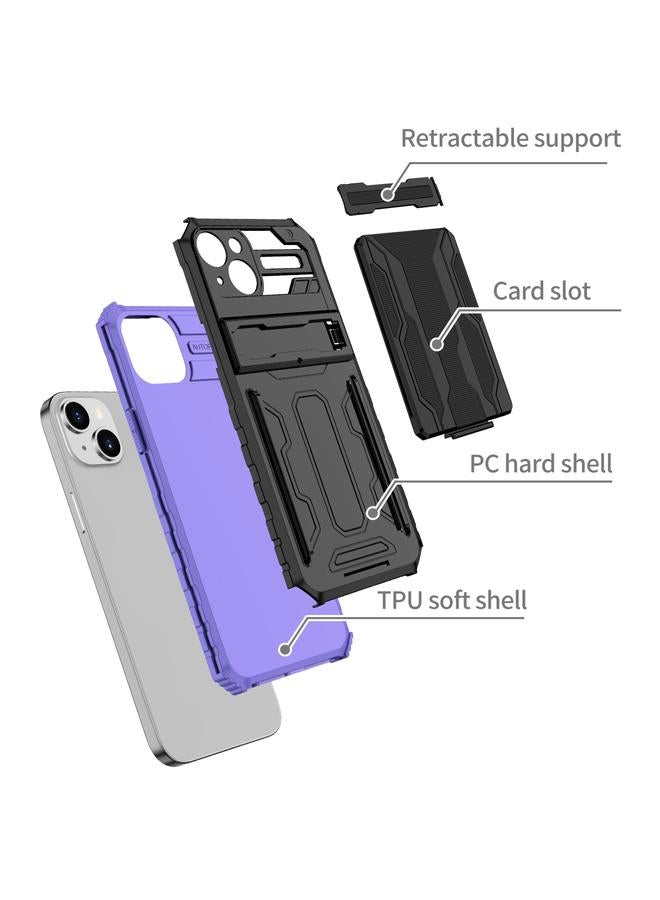 إيروريكس جراب لهاتف iPhone 15 Plus مزود بمسند ومحفظة وبطاقة - Image 3