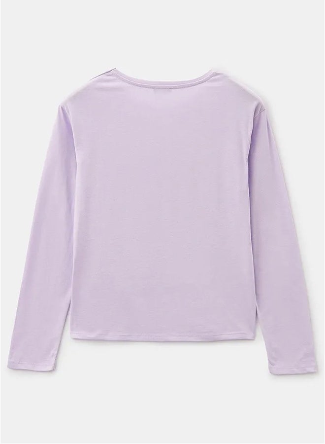Benetton Long Sleeve Printed T-shirt  - Image 3