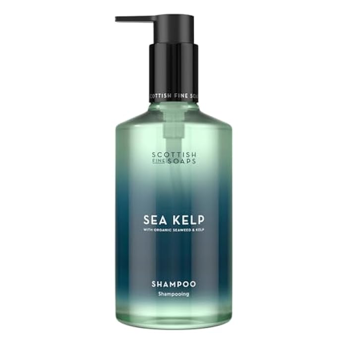 Scottish Fine Soaps Sea Kelp Collection Shampoo, Marine Spa-Like Scent with Green Fruity Notes, White Jasmine, Lily, Rose, 300ml - Image 1