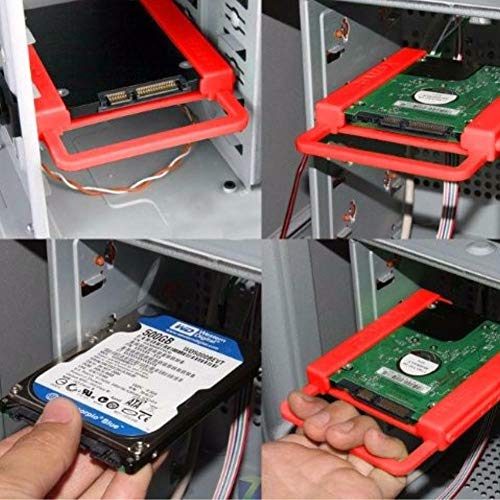 LipiWorld® 2.5 Inch to 3.5 Inch Bracket SSD HDD Notebook Hard Disk Drive Plastic Adapter Mount (Pack-4) - Image 5