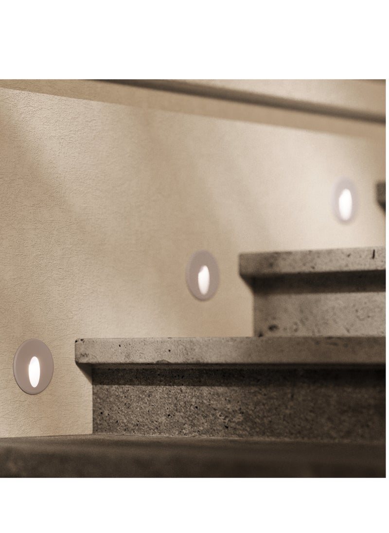 UCANDLE 6pcs Round Drawer Spotlight Gray Frame  - Image 1