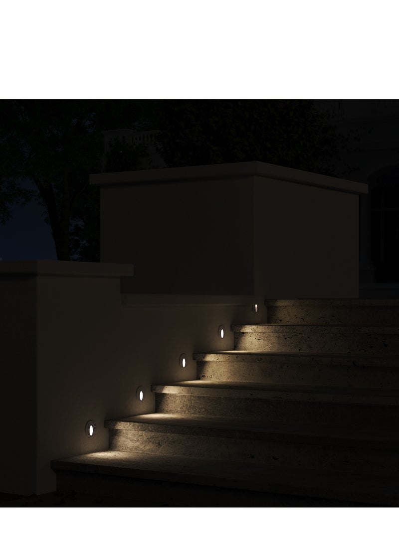 UCANDLE 6pcs Round Drawer Spotlight Gray Frame  - Image 2