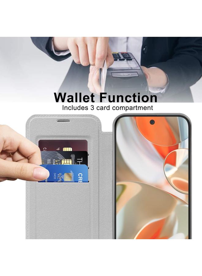 Zaboon Case For Google Pixel 9 Pro XL Shield Magsafe RFID Anti-theft Rhombus Leather Phone Case - Image 3